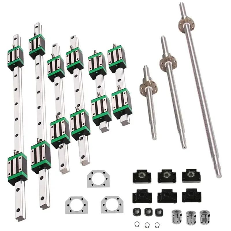 Hgr20 Linear Guide Rail Ballscrew Set - 6 ชุด รางนำทางเชิงเส้น HGR20 ขนาด 400