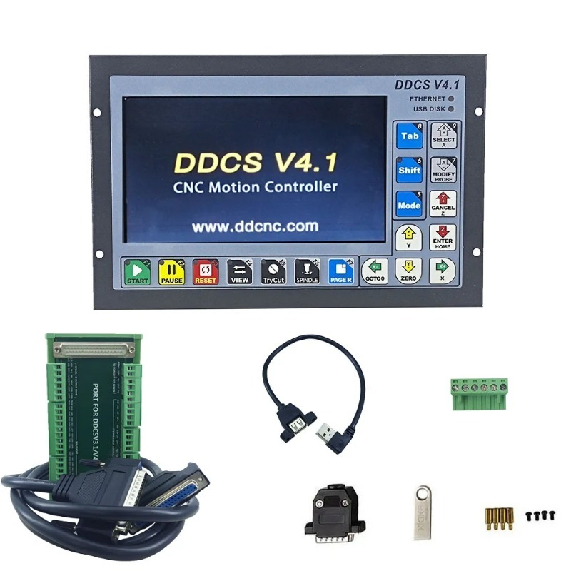 Ddcs V4.1 4 Axis Cnc Offline Controller - DDCS V4.1 ตัวควบคุมการเคลื่อนที่แบบสแตนด์อโลน ตัวควบคุมออฟไลน์ รองรับ 3/4