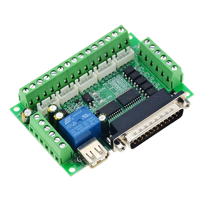 5 Axis Cnc Breakout Board Interface Mach3 - 5 แกน CNC อะแดปเตอร์อินเทอร์เฟซ Breakout Board