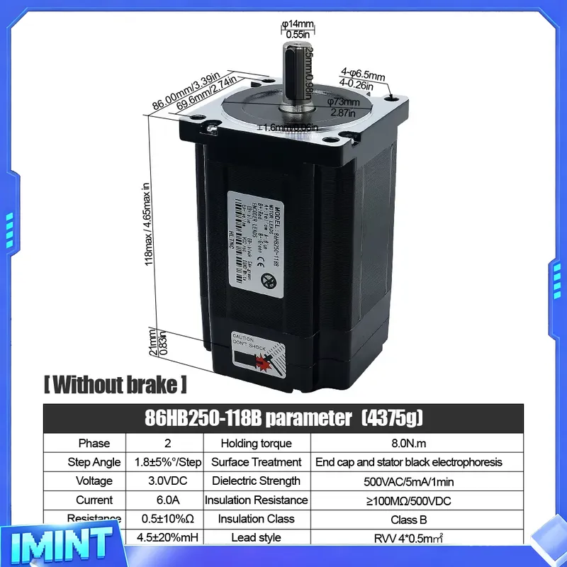 ชุดมอเตอร์สเต็ปเปอร์แบบวงปิด 4 - Hybrid Servo Driver Nema 34 8.5Nm บทวิจารณ์และราคา