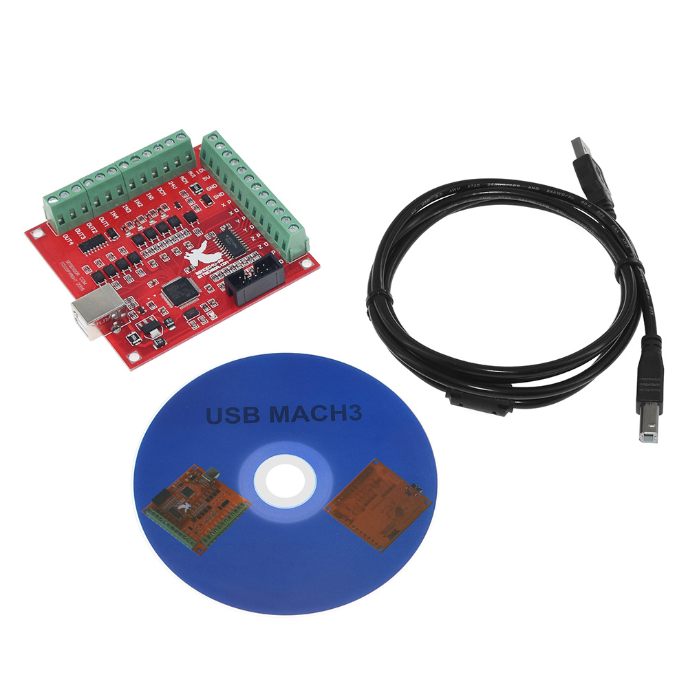 CNC USB Mach3 100Khz Breakout  - Mach3 Usb Cnc Controller 4 Axis 100Khz บทวิจารณ์และราคา
