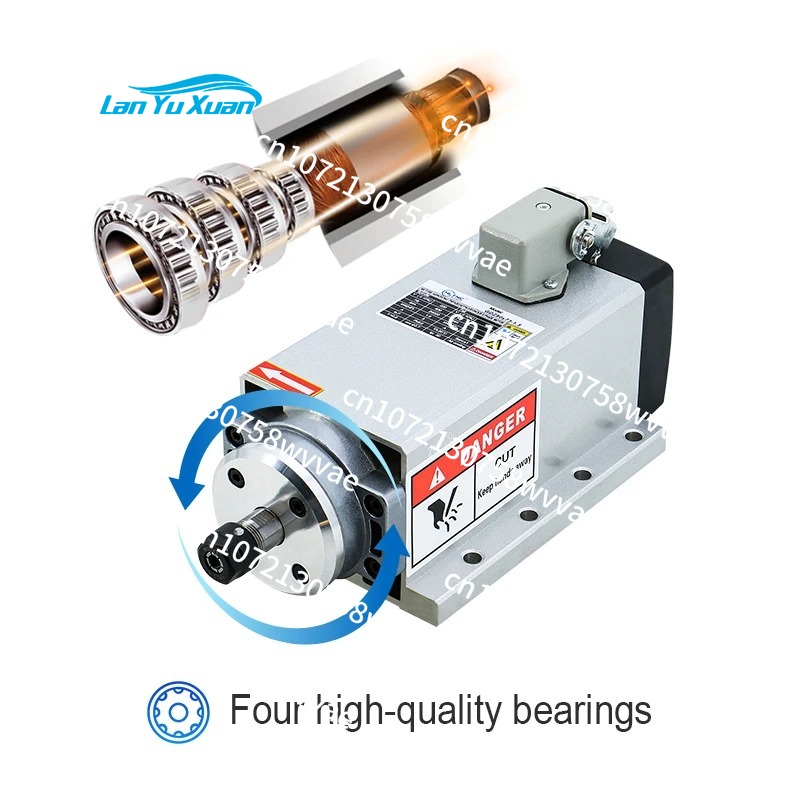 ชุดแกนมอเตอร์ CNC ระบายความร้อ - Air Cooled 1.5Kw Spindle Motor Inverter 110V บทวิจารณ์และราคา