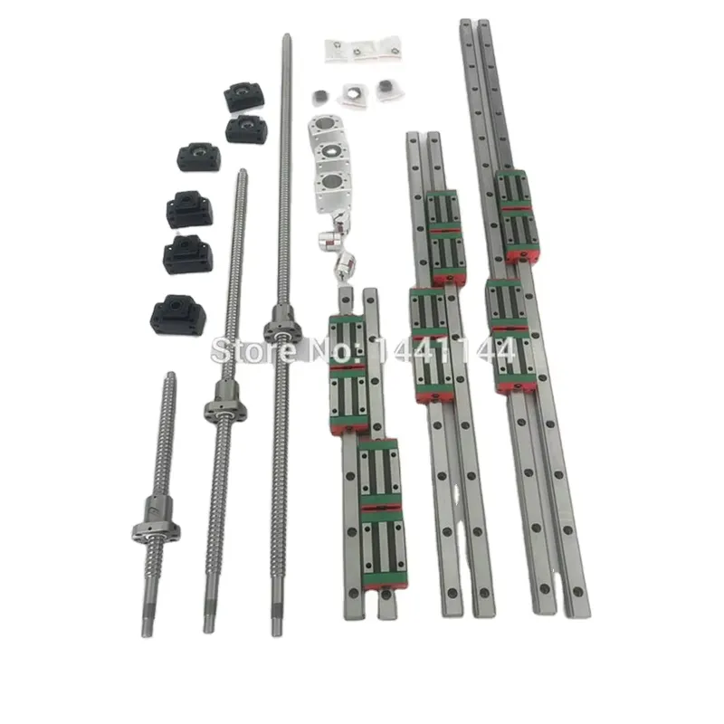 6 ชุด รางนำทางเชิงเส้น HGR20 ข - Hgr20 Linear Guide Rail Ballscrew Set บทวิจารณ์และราคา