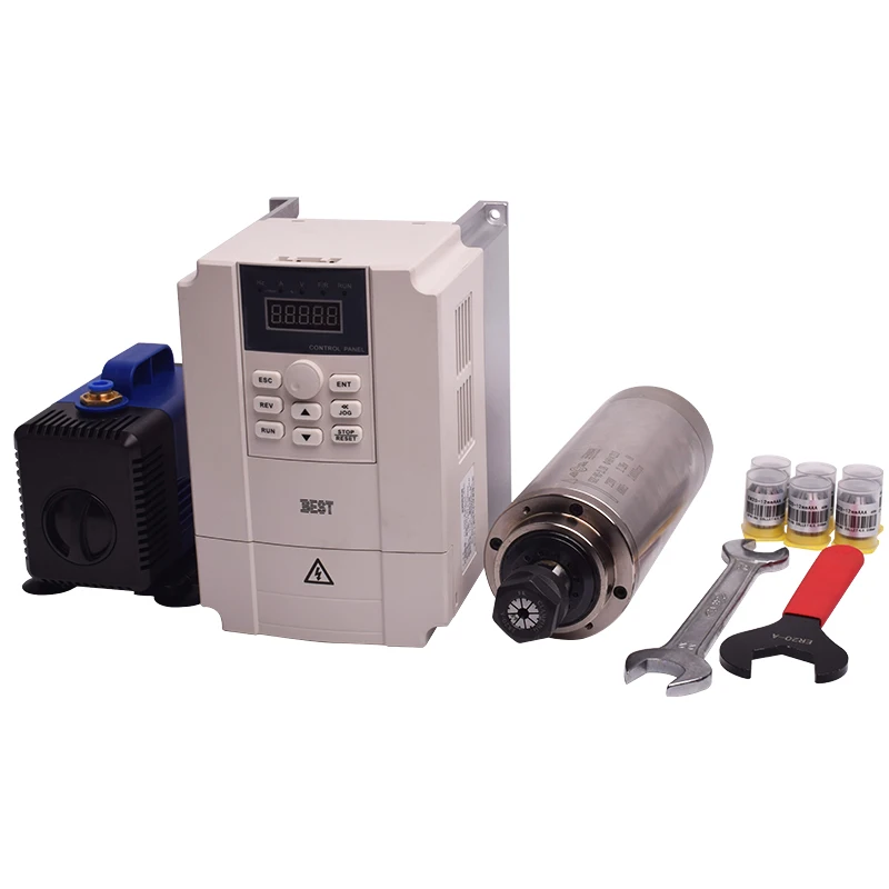 ชุดแกนมอเตอร์ GDZ ราคาประหยัด  - 2.2Kw Water Cooled Spindle Kit Vfd บทวิจารณ์และราคา