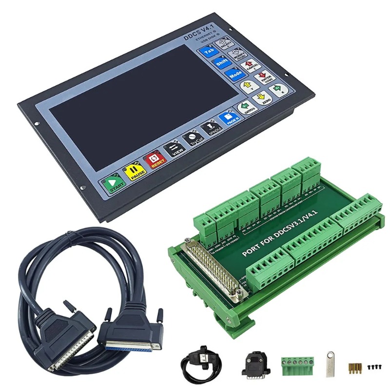 DDCS V4.1 ตัวควบคุมการเคลื่อนท - Ddcs V4.1 4 Axis Cnc Offline Controller บทวิจารณ์และราคา