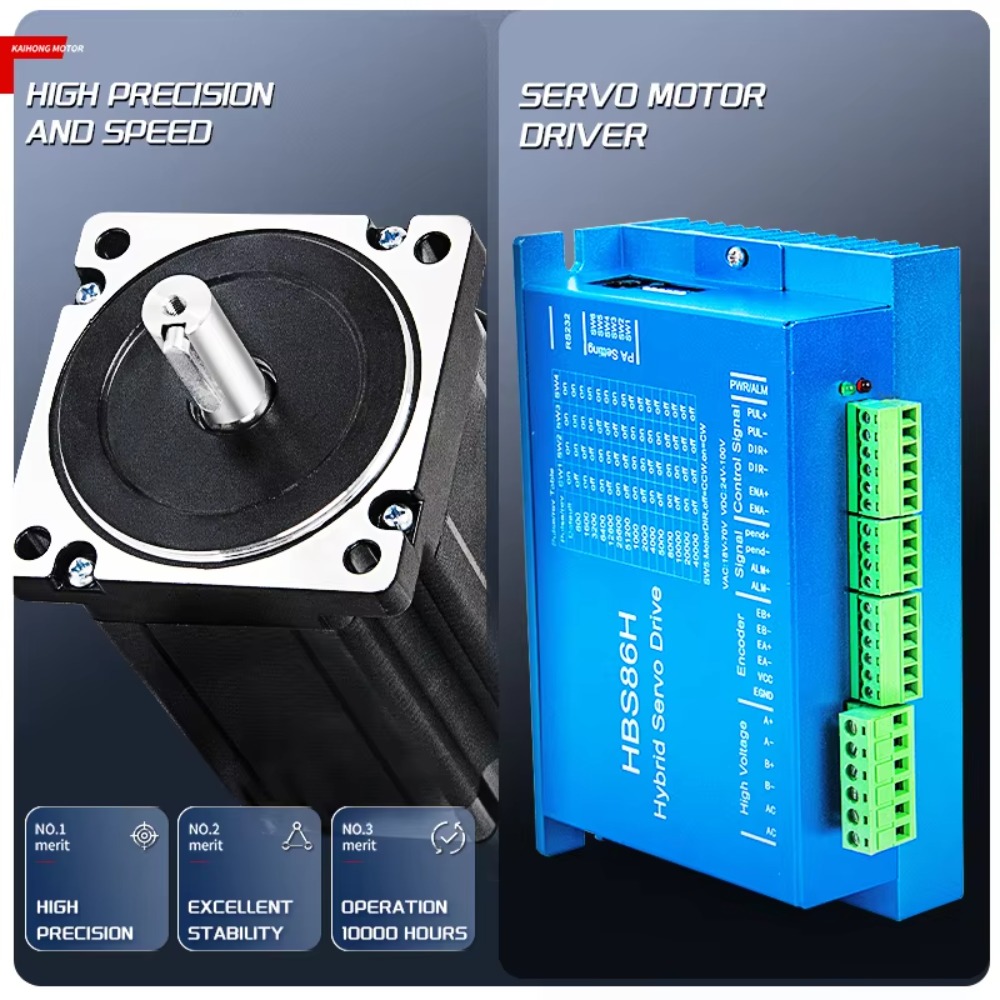 ชุดเซอร์โวไฮบริดแบบวงปิด NEMA  - Hybrid Servo Driver Nema 34 8.5Nm บทวิจารณ์และราคา